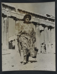 Agatha Christie visits the Acropolis 1958, Flickr Commons